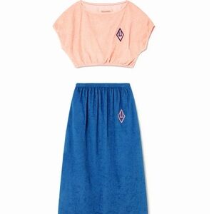 The Animals Observatory Logo Horsefly Dress - Pink/Blue